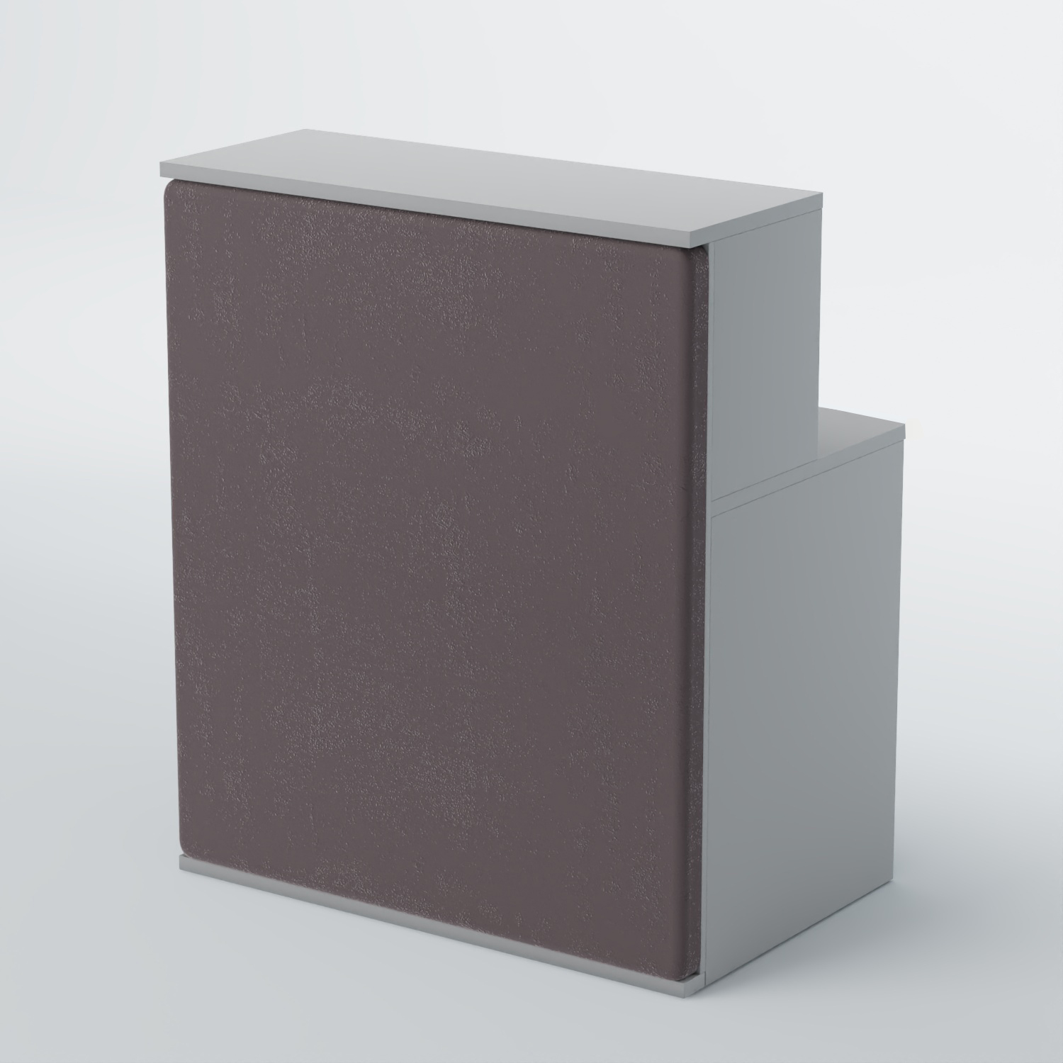 Ресепшен БАРХАТ СЕРЫЙ ПЕРЛАМУТР №1 (ровная поверхность) Серый + 16 Grey