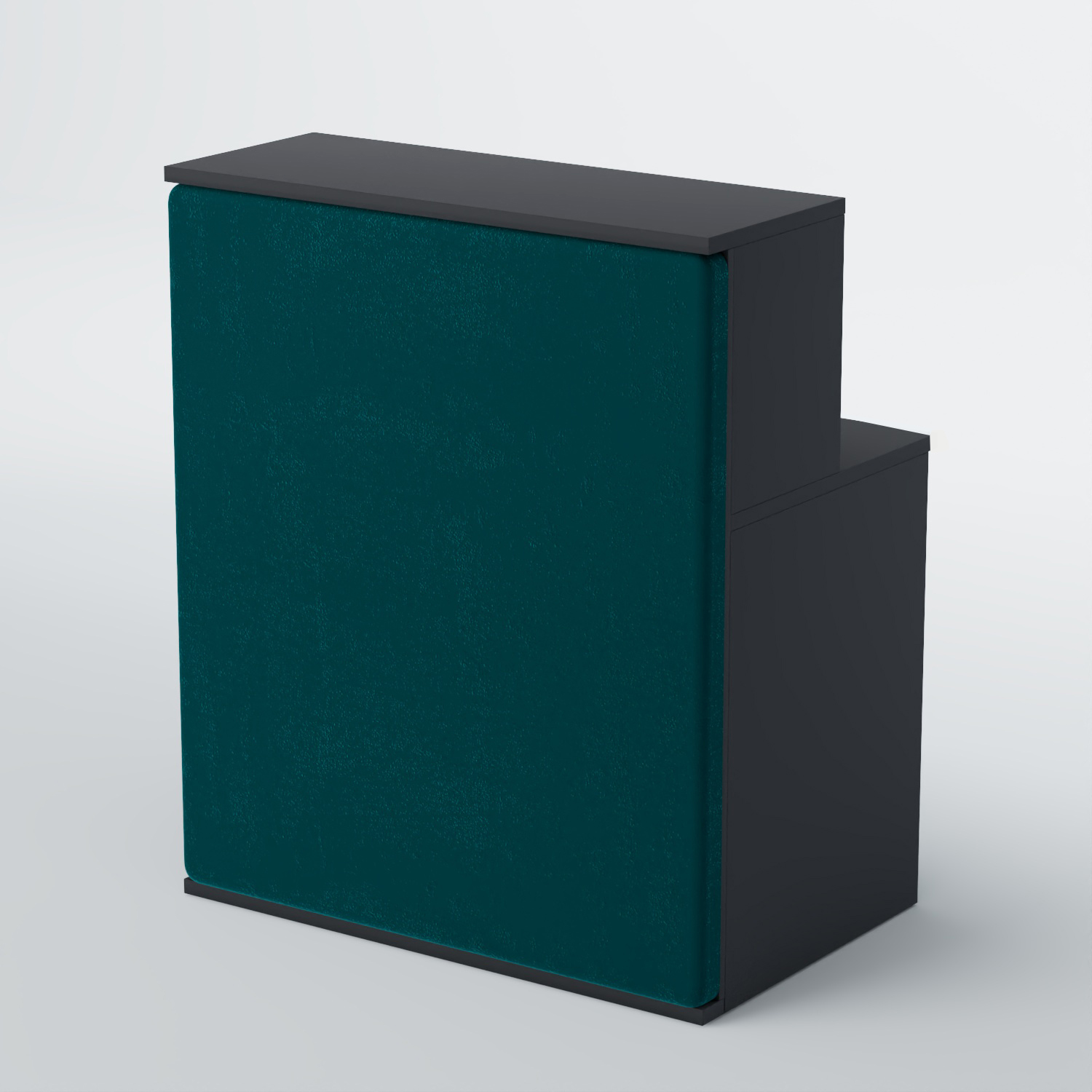 Ресепшен БАРХАТ СЕРЫЙ ПЕРЛАМУТР №1 (ровная поверхность) Антрацит + 12 Az