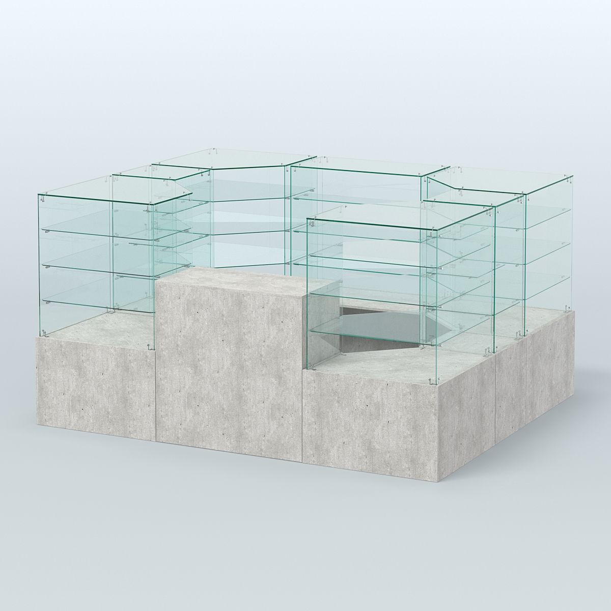 Павильон ИСТРА в центр зала №1 (открытый) (4, 94 кв.м) Метрополитан Грей