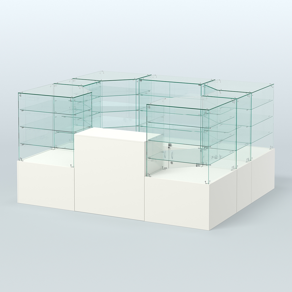 Павильон ИСТРА в центр зала №1а (закрытый) (4, 94 кв.м) Белый