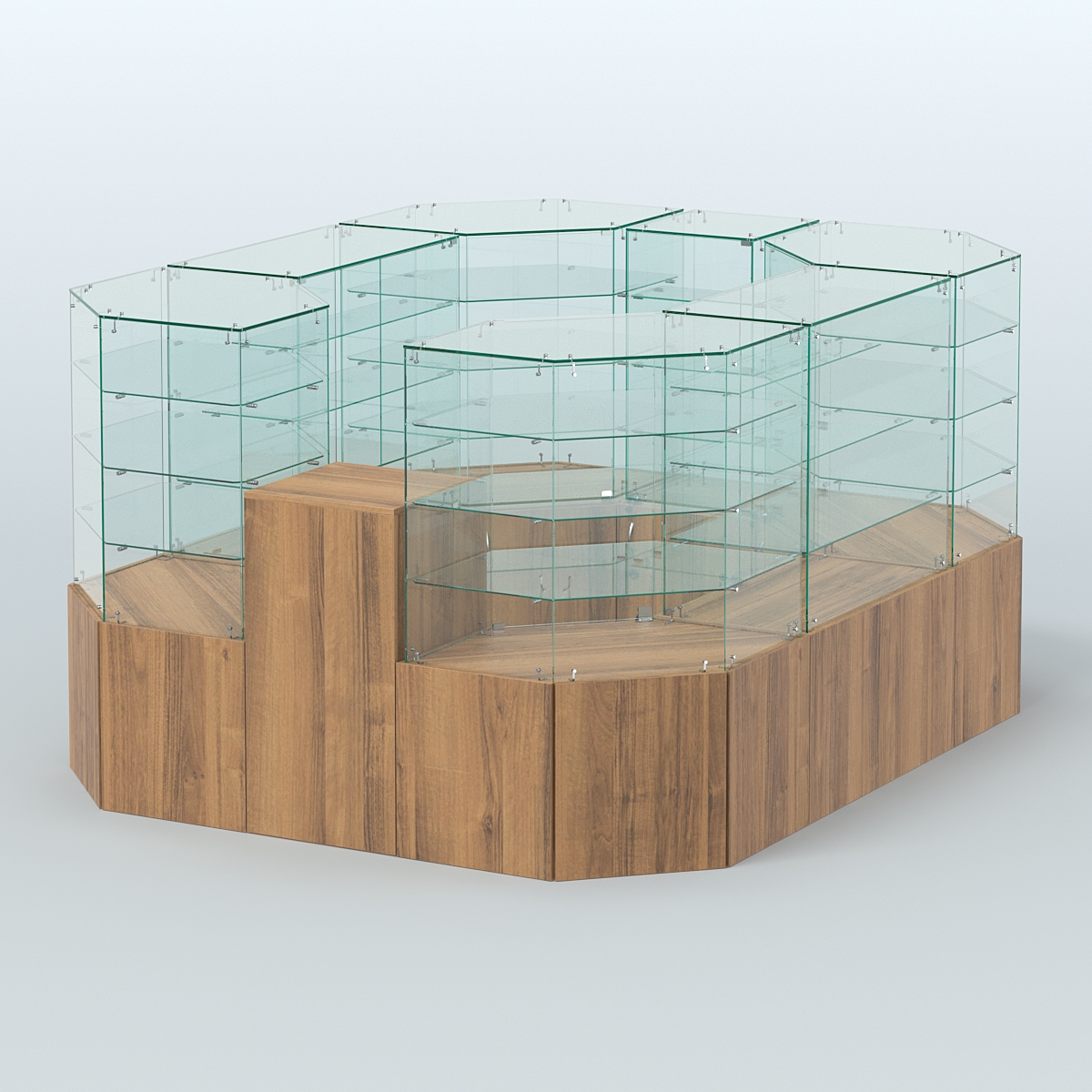 Павильон ИСТРА в центр зала №2а (закрытый) (4, 94 кв.м) Орех