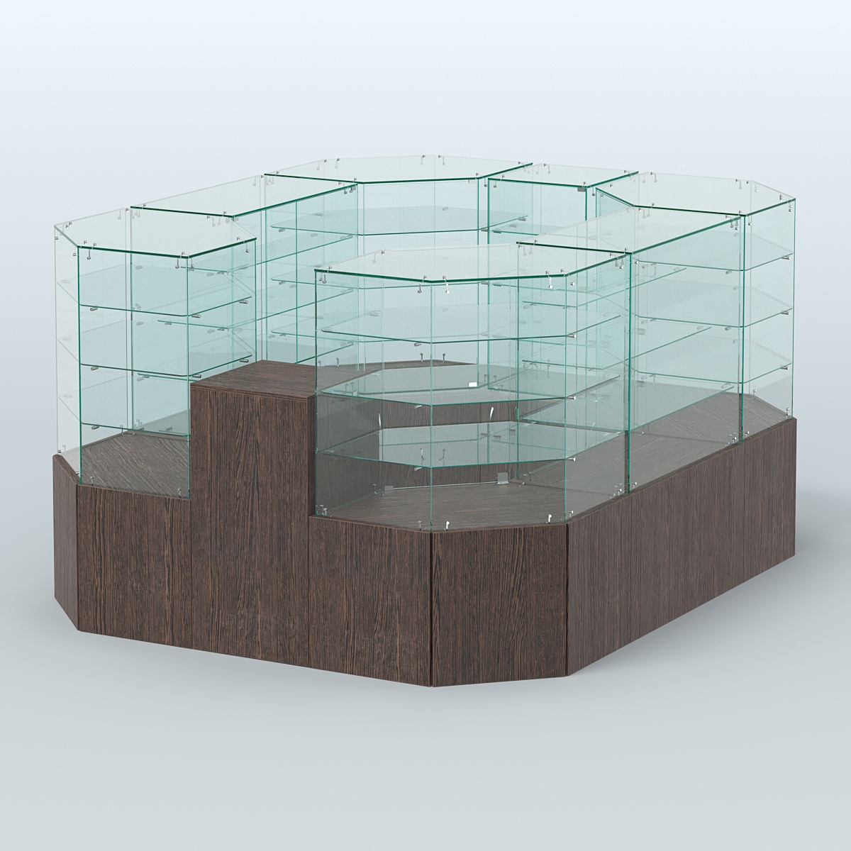 Павильон ИСТРА в центр зала №2а (закрытый) (4, 94 кв.м) Дуб Венге