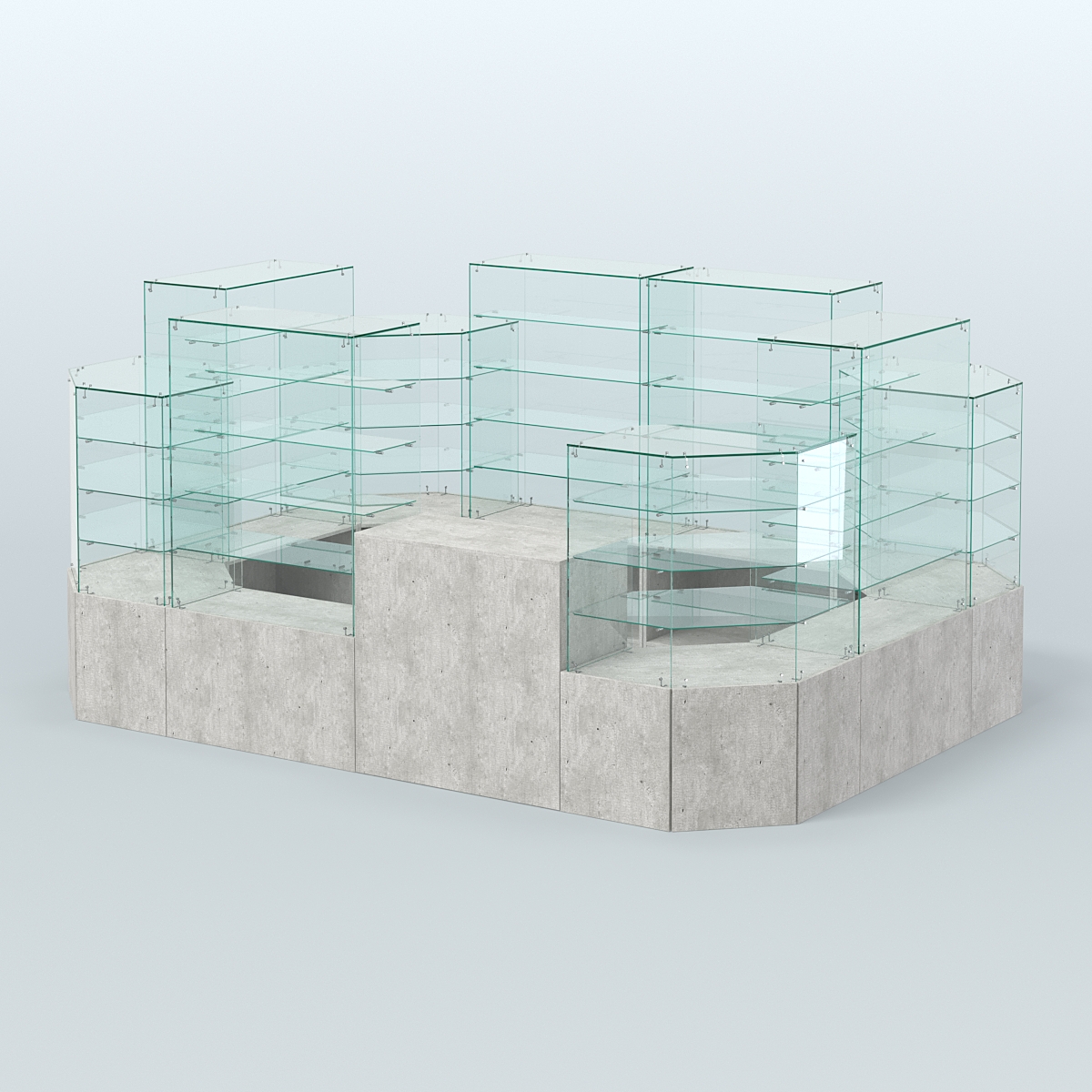 Павильон ИСТРА в центр зала №3 (открытый) (8, 26 кв.м) Метрополитан Грей