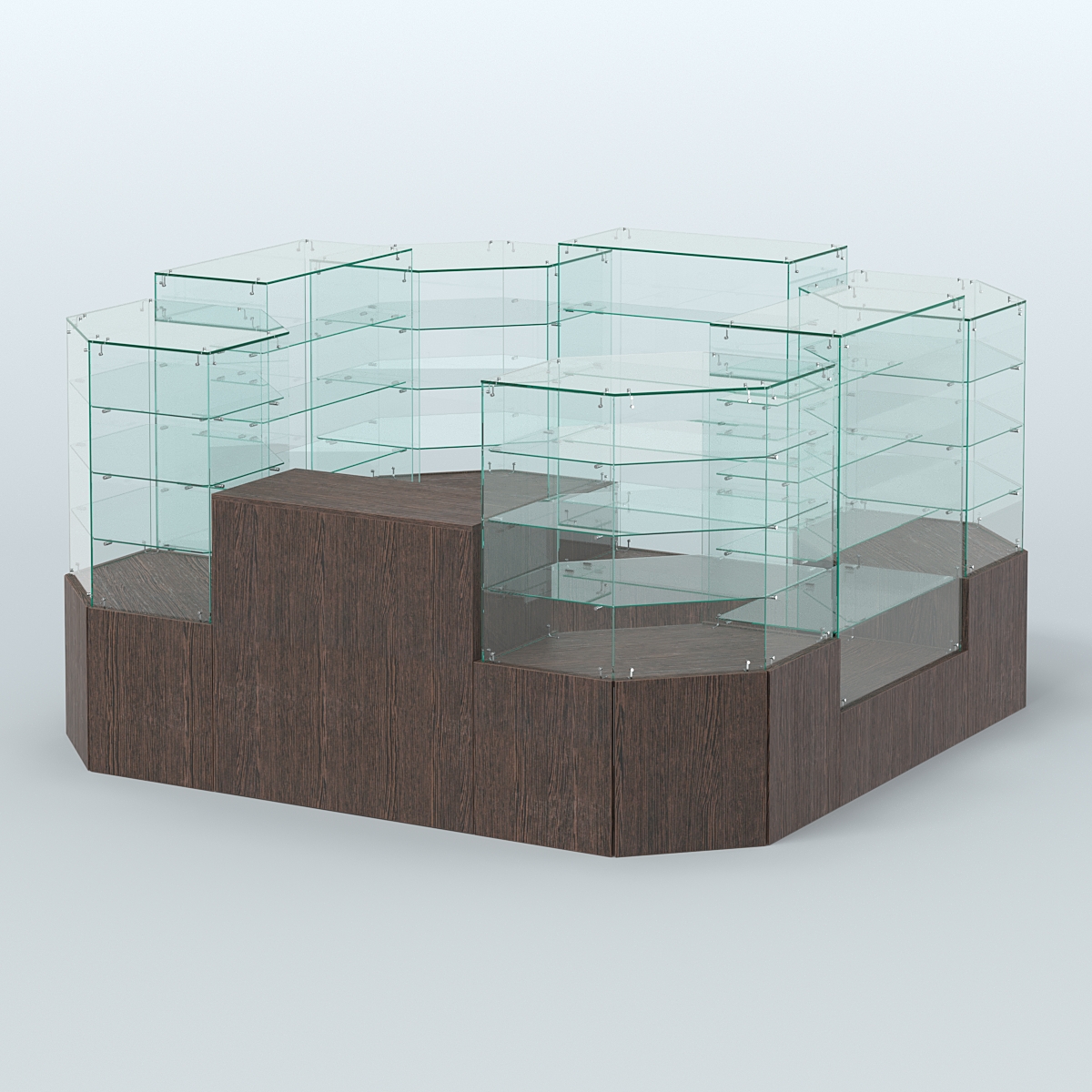 Павильон ИСТРА в центр зала №5 (открытый) (6, 05 кв.м) Дуб Венге