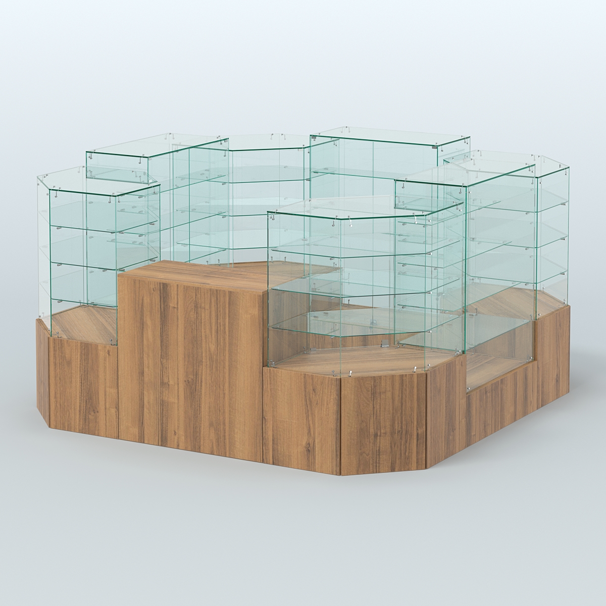 Павильон ИСТРА в центр зала №5а (закрытый) (6, 05 кв.м) Орех