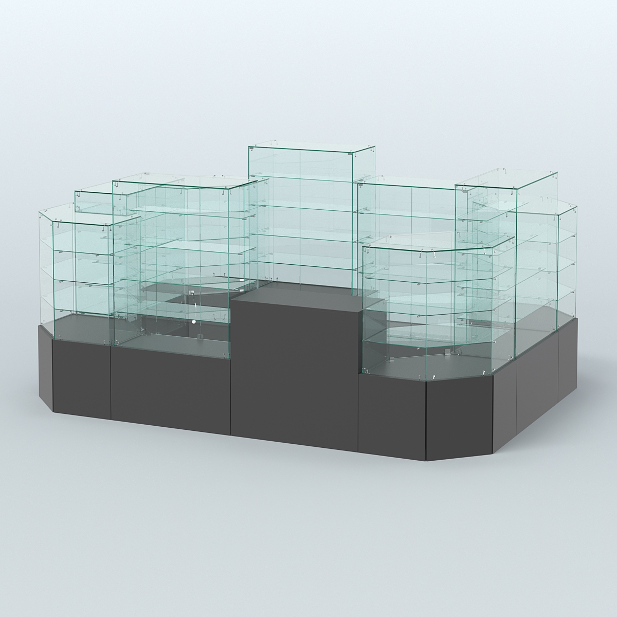 Павильон ИСТРА в центр зала №6а (закрытый) (8, 26 кв.м) Черный