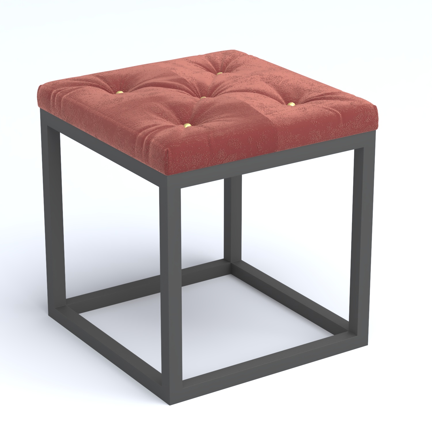 Пуфик серии ЛОФТ №1К Tiffany 07 Dk. Red