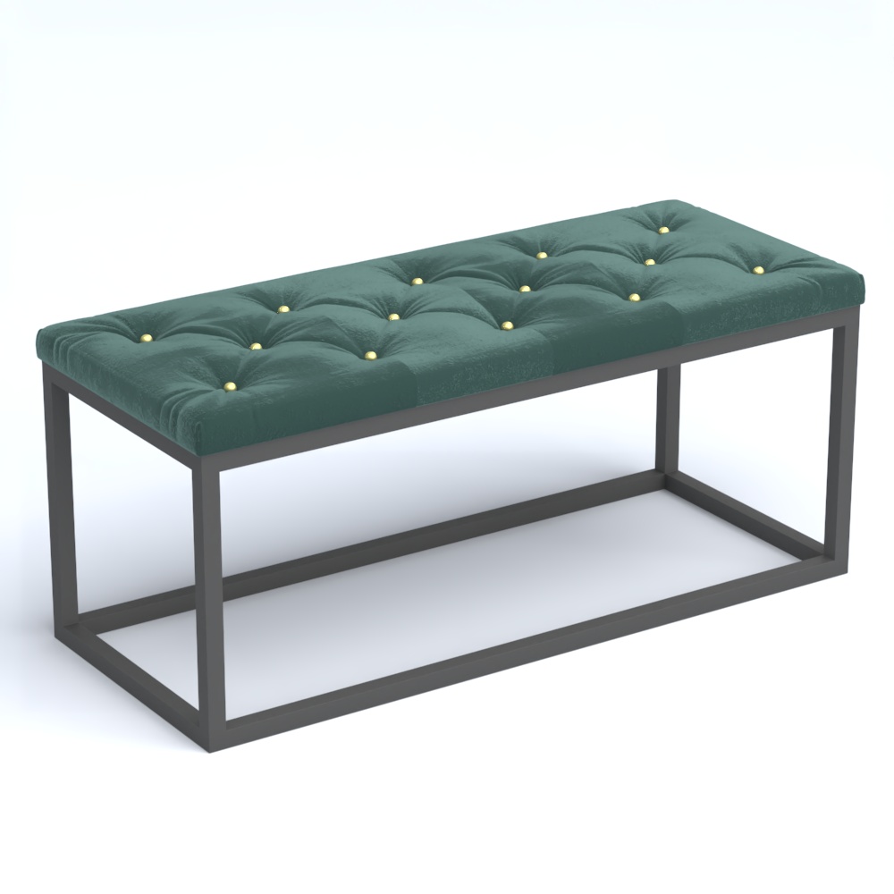 Пуфик серии ЛОФТ №3К Tiffany 10 Dk. Green