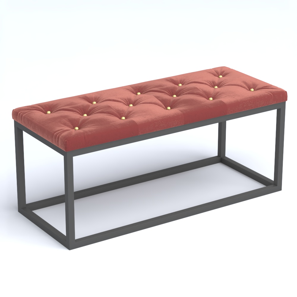 Пуфик серии ЛОФТ №3К Tiffany 07 Dk. Red