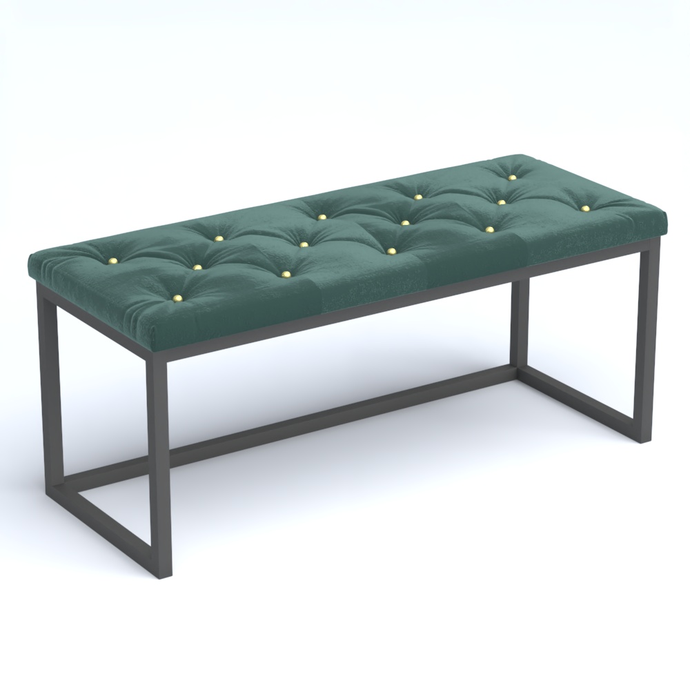 Пуфик серии ЛОФТ №4К Tiffany 10 Dk. Green