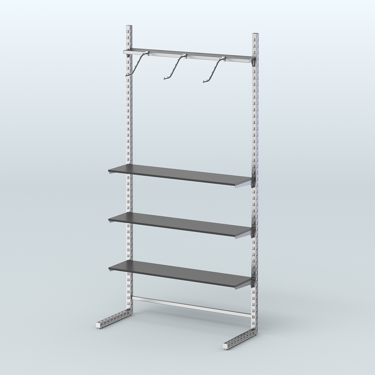 Система ЭЛЕГАНТ без ДСП №8 (1200 мм) Черный
