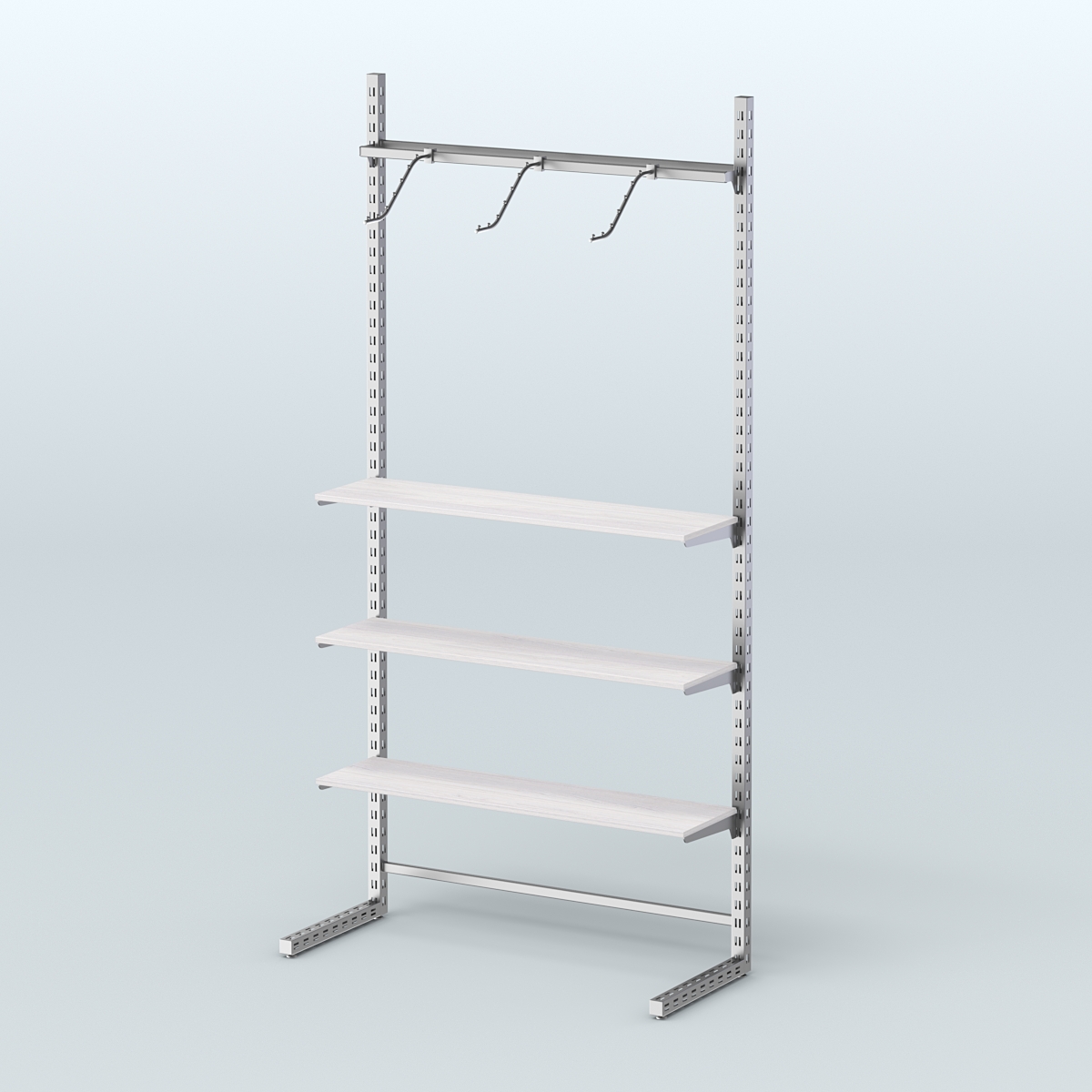 Система ЭЛЕГАНТ без ДСП №8 (1200 мм) Ясень Анкор светлый