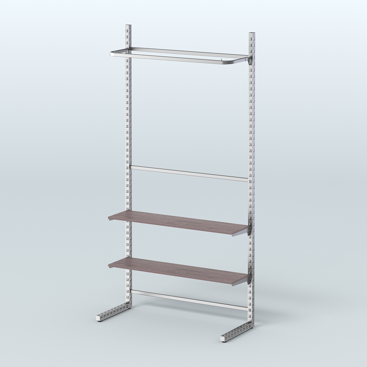 Система ЭЛЕГАНТ без ДСП №9 (1200 мм) Ясень Анкор темный