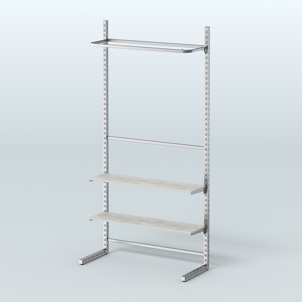 Система ЭЛЕГАНТ без ДСП №9 (1200 мм) Метрополитан Грей