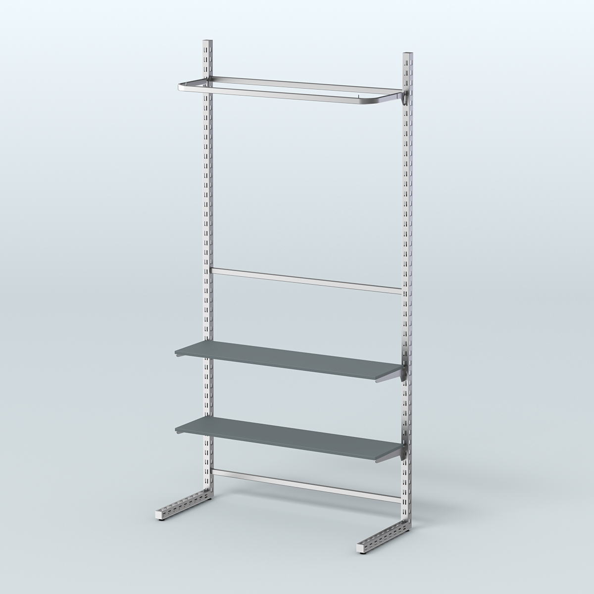 Система ЭЛЕГАНТ без ДСП №9 (1200 мм) Темно-Серый