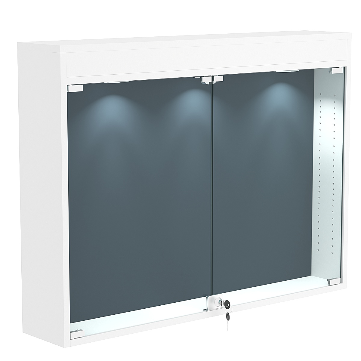 Витрина настенная БАРОН для медалей №3-3А Белый + + 11 Blue