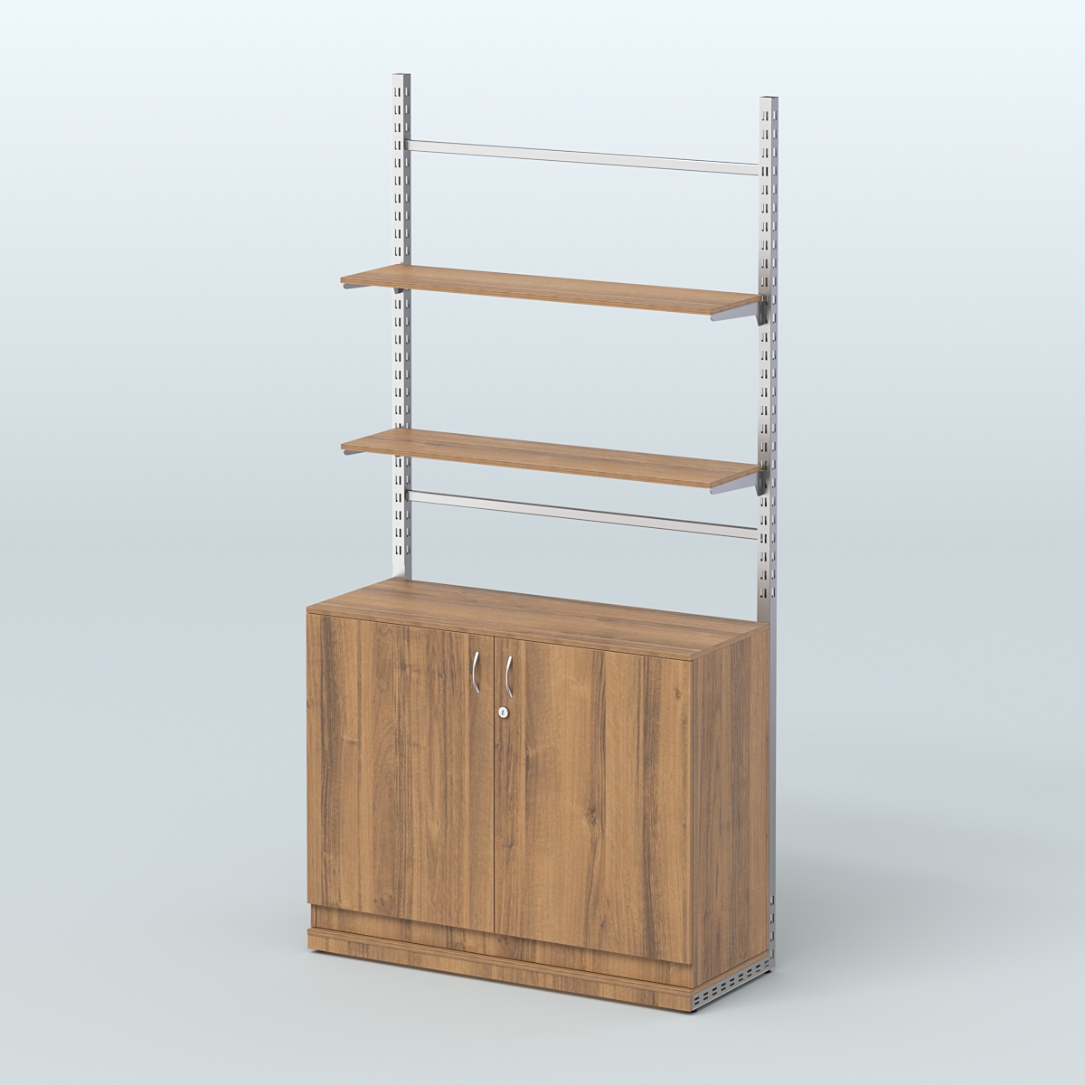 Система ЭЛЕГАНТ №8 без ДСП с тумбой T23 (1200 мм) Орех