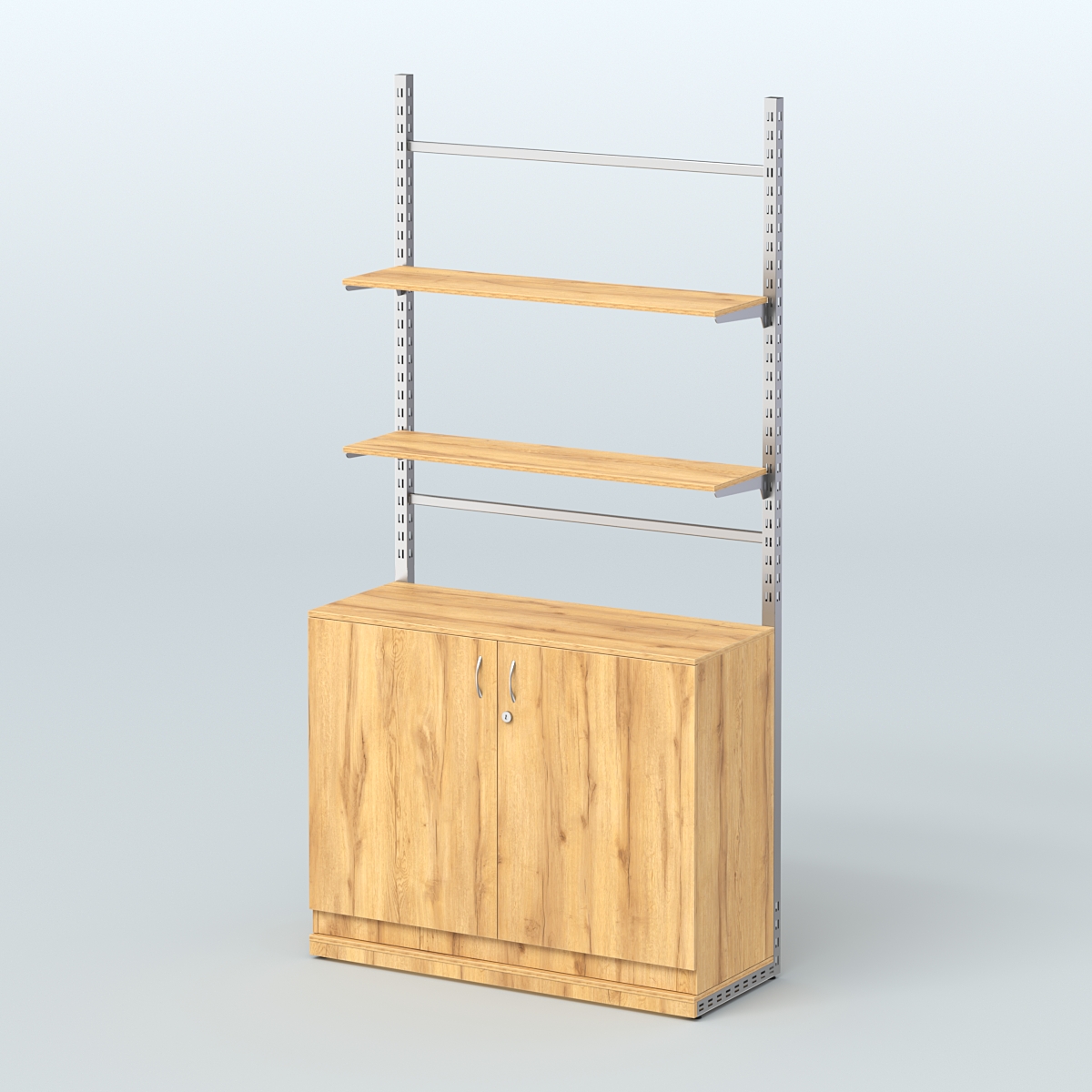 Система ЭЛЕГАНТ №8 без ДСП с тумбой T23 (1200 мм) Дуб Золотистый