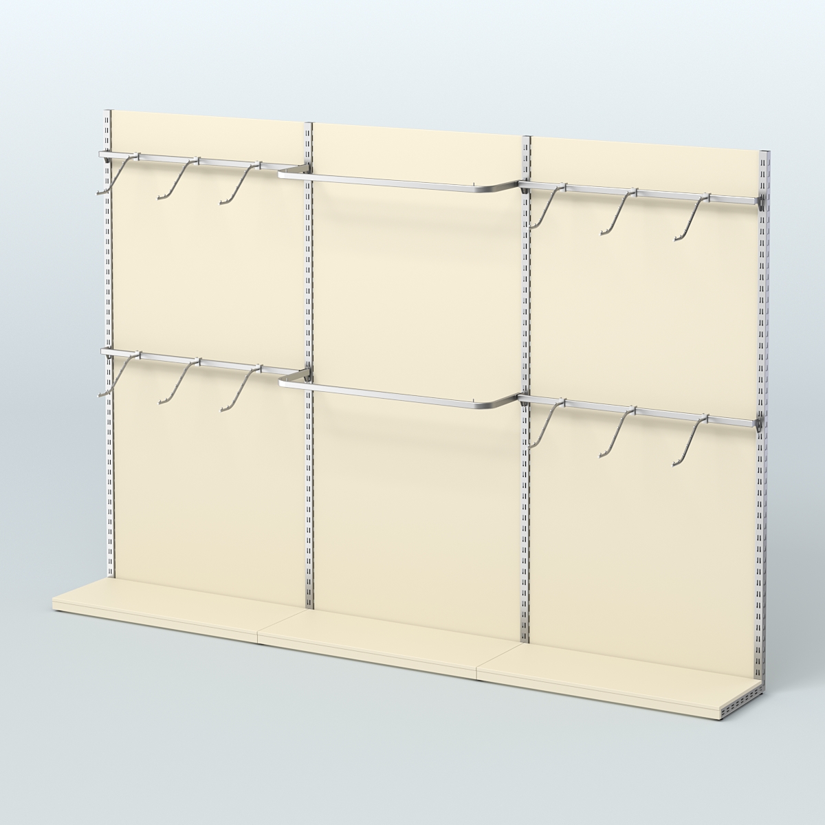 Система ЭЛЕГАНТ №2 пристенная с ДСП (3600 мм) Крем Вайс