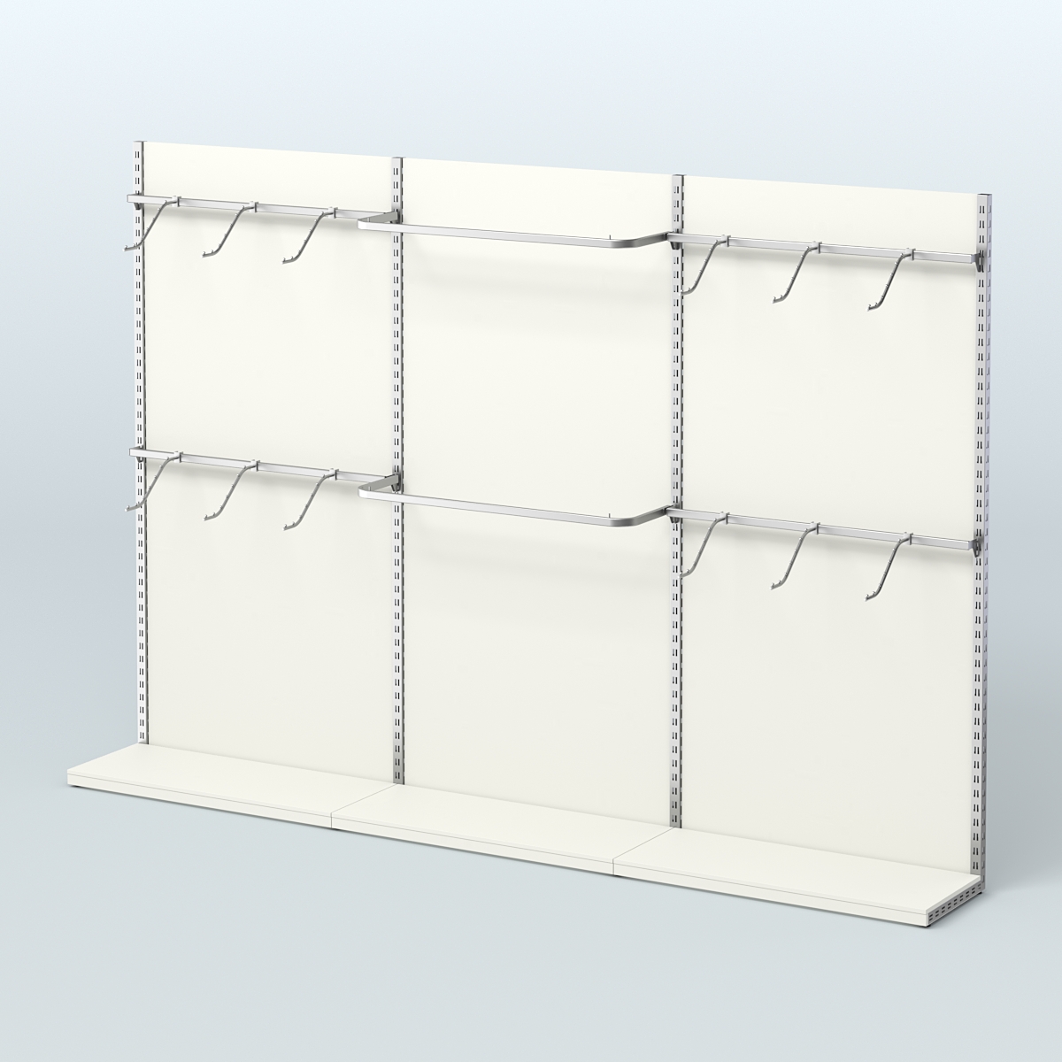 Система ЭЛЕГАНТ №2 пристенная с ДСП (3600 мм) Белый