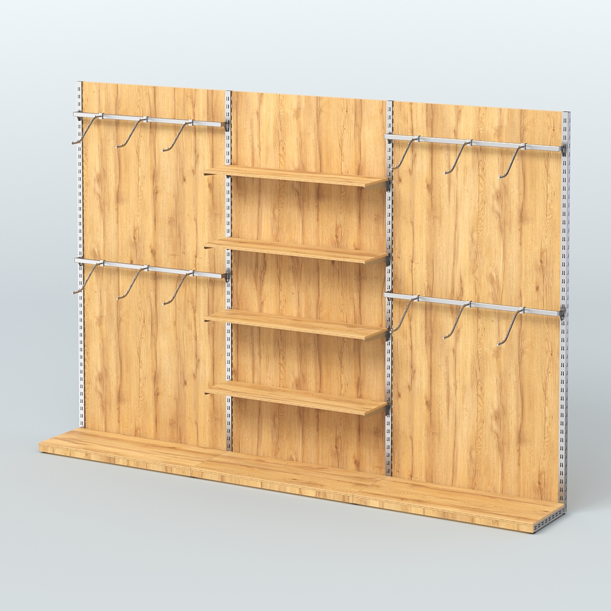 Система ЭЛЕГАНТ №3 пристенная с ДСП (3600 мм) Дуб Золотистый