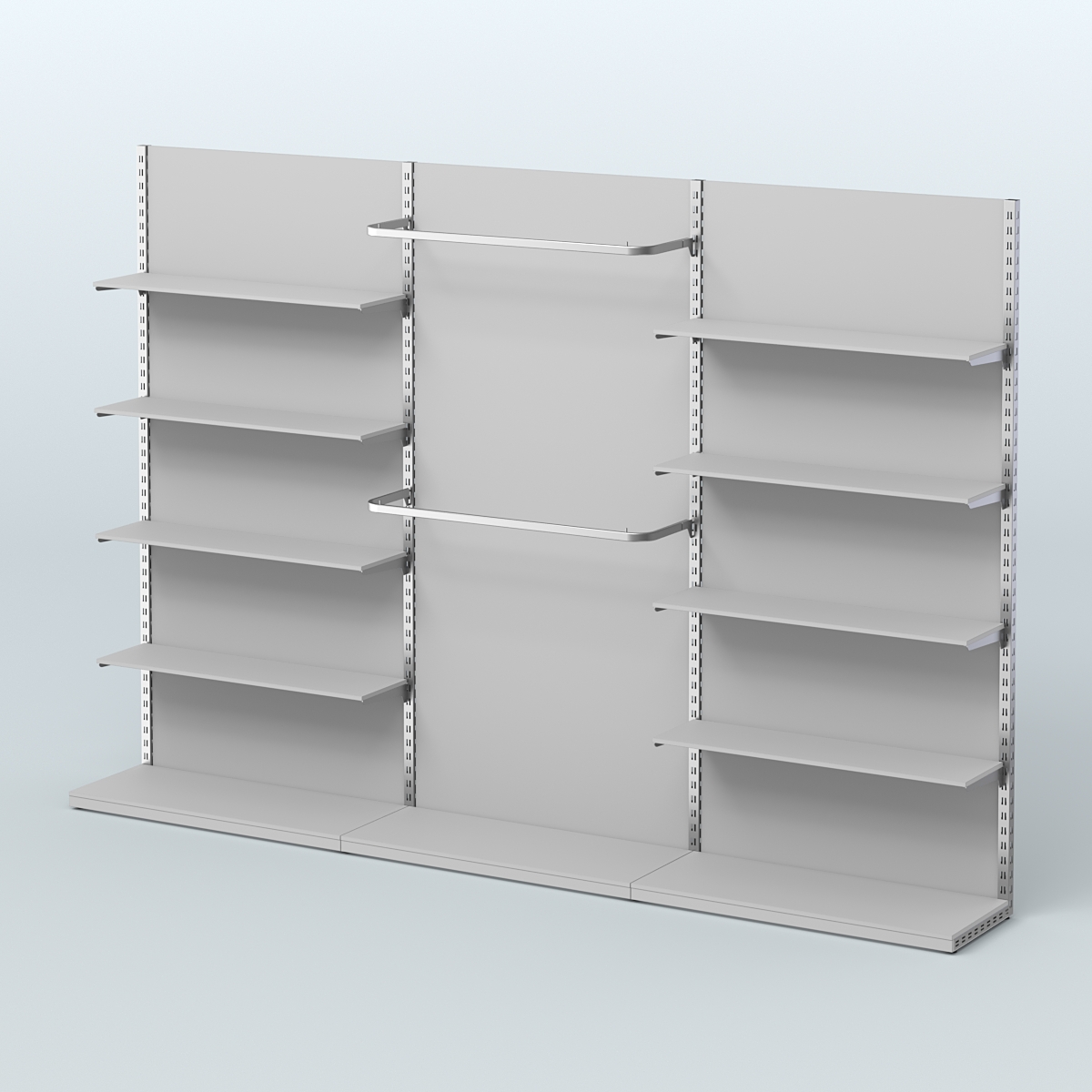 Система ЭЛЕГАНТ №5 пристенная с ДСП (3600 мм) Серый