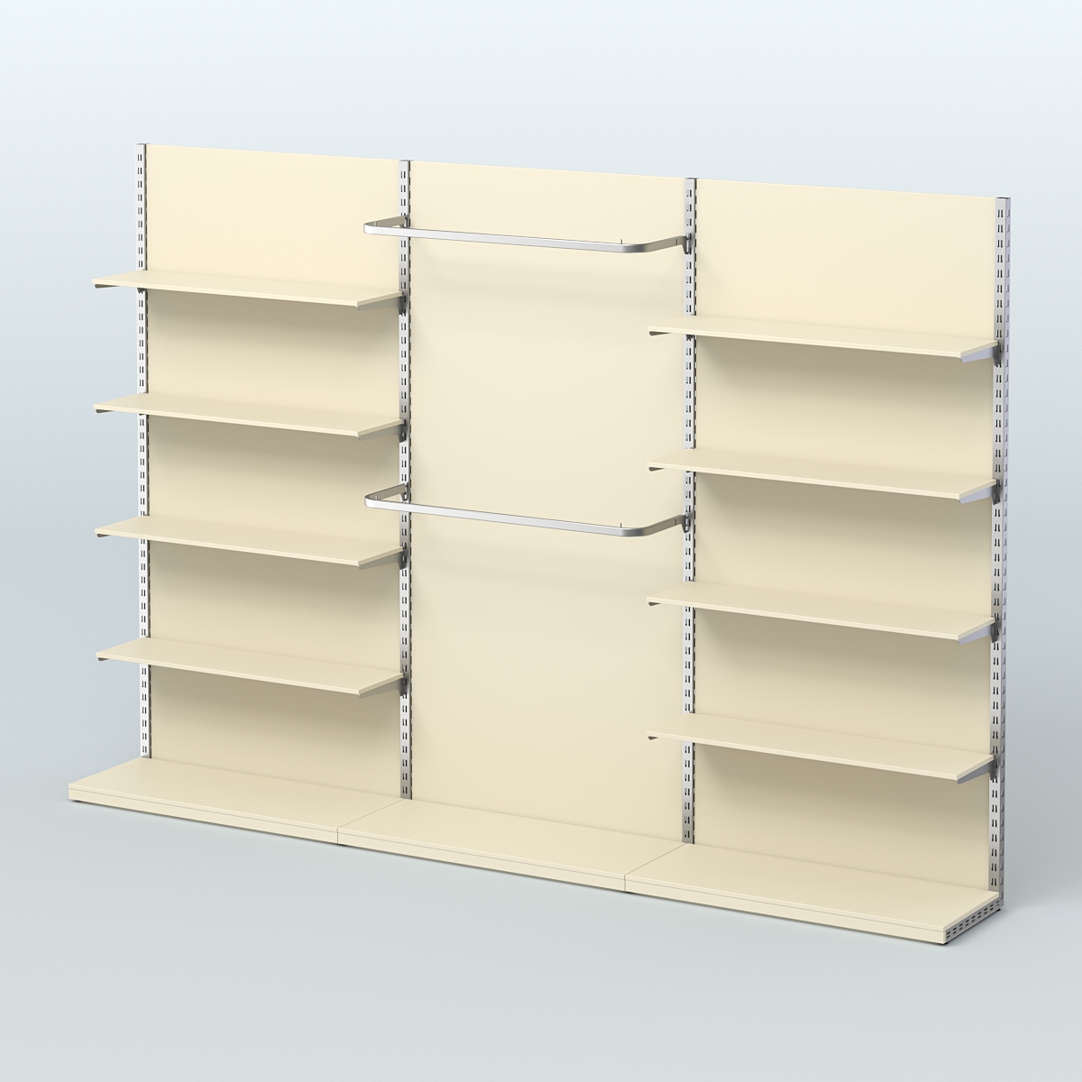 Система ЭЛЕГАНТ №5 пристенная с ДСП (3600 мм) Крем Вайс