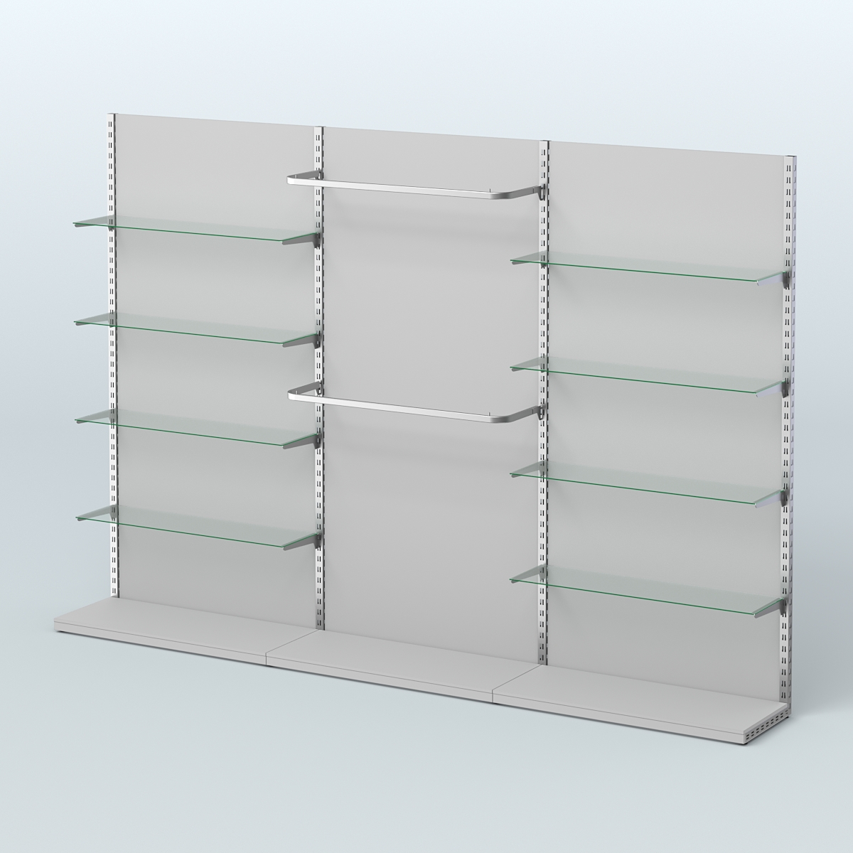 Система ЭЛЕГАНТ №6 пристенная с ДСП (3600 мм) Серый