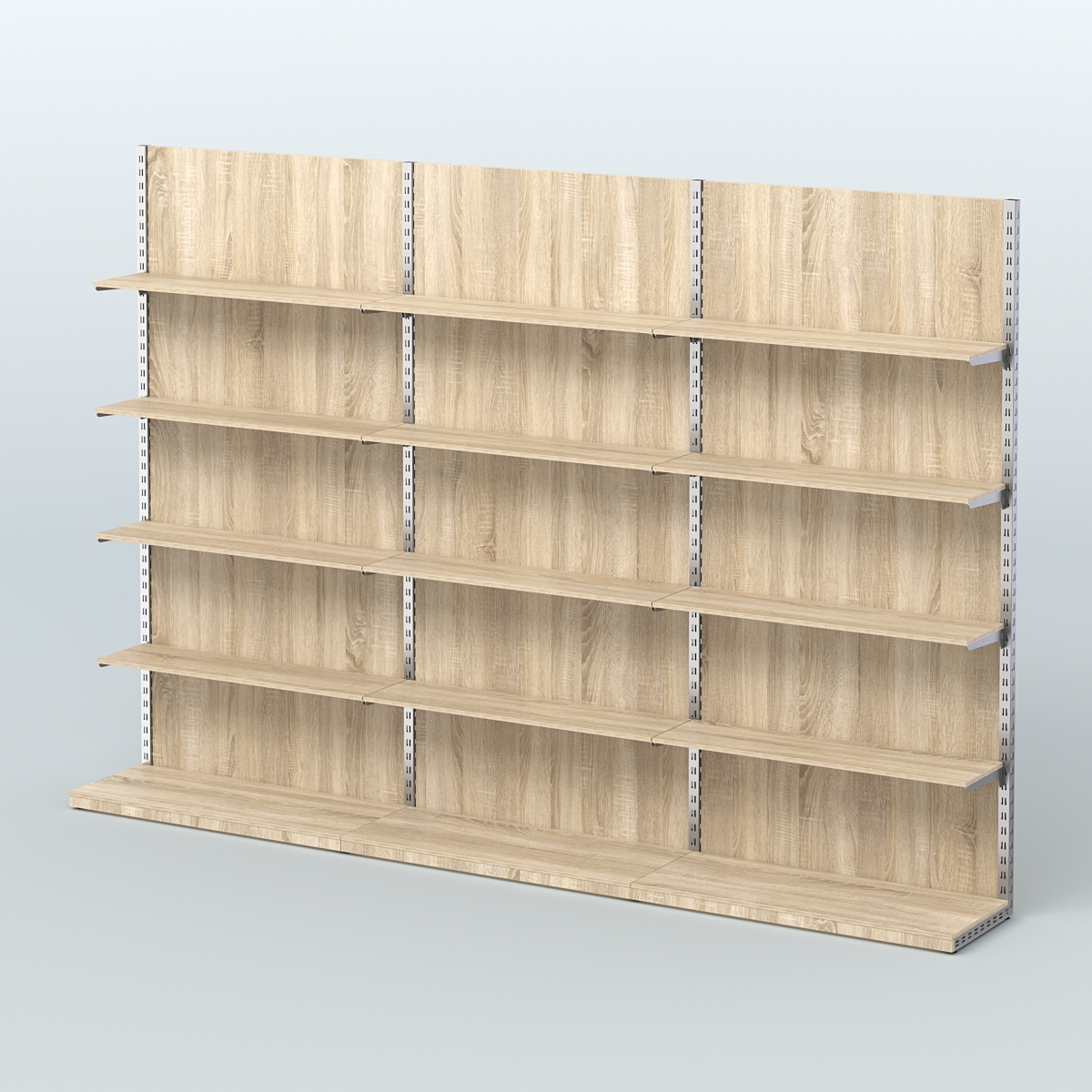 Система ЭЛЕГАНТ №7 пристенная с ДСП (3600 мм) Дуб Сонома