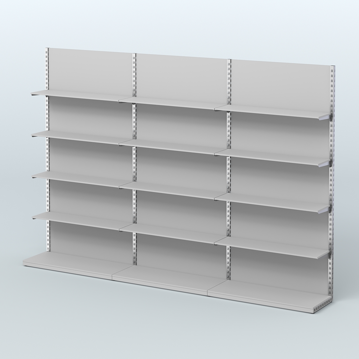 Система ЭЛЕГАНТ №7 пристенная с ДСП (3600 мм) Серый