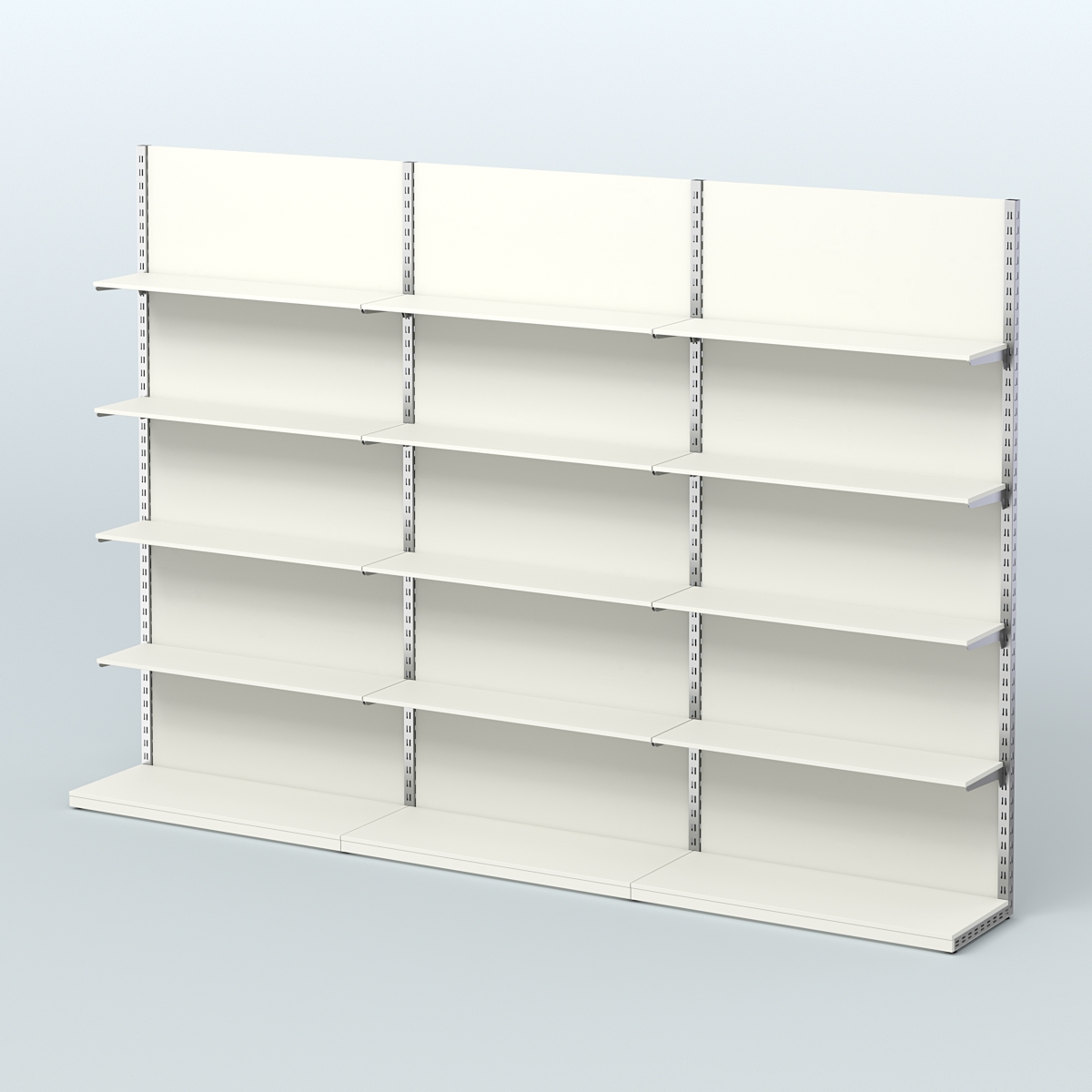 Система ЭЛЕГАНТ №7 пристенная с ДСП (3600 мм) Белый