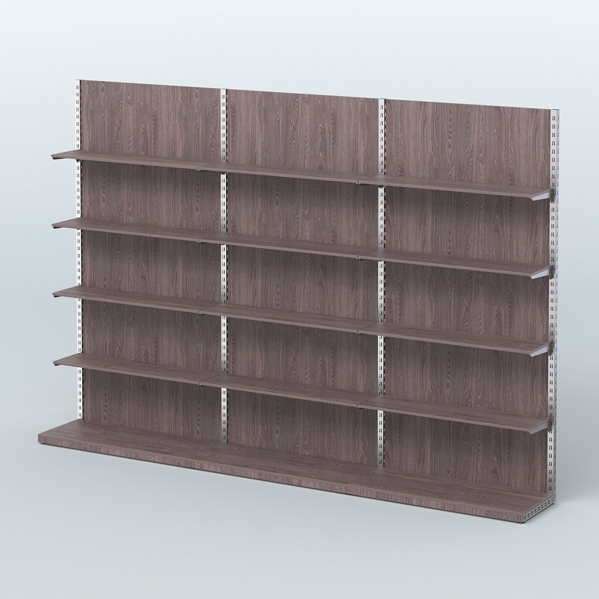 Система ЭЛЕГАНТ №7 пристенная с ДСП (3600 мм) Ясень Анкор темный