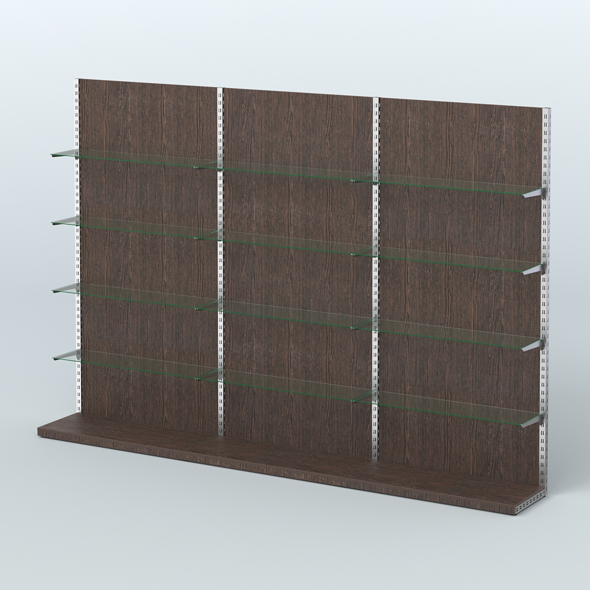 Система ЭЛЕГАНТ №8 пристенная с ДСП (3600 мм) Дуб Венге