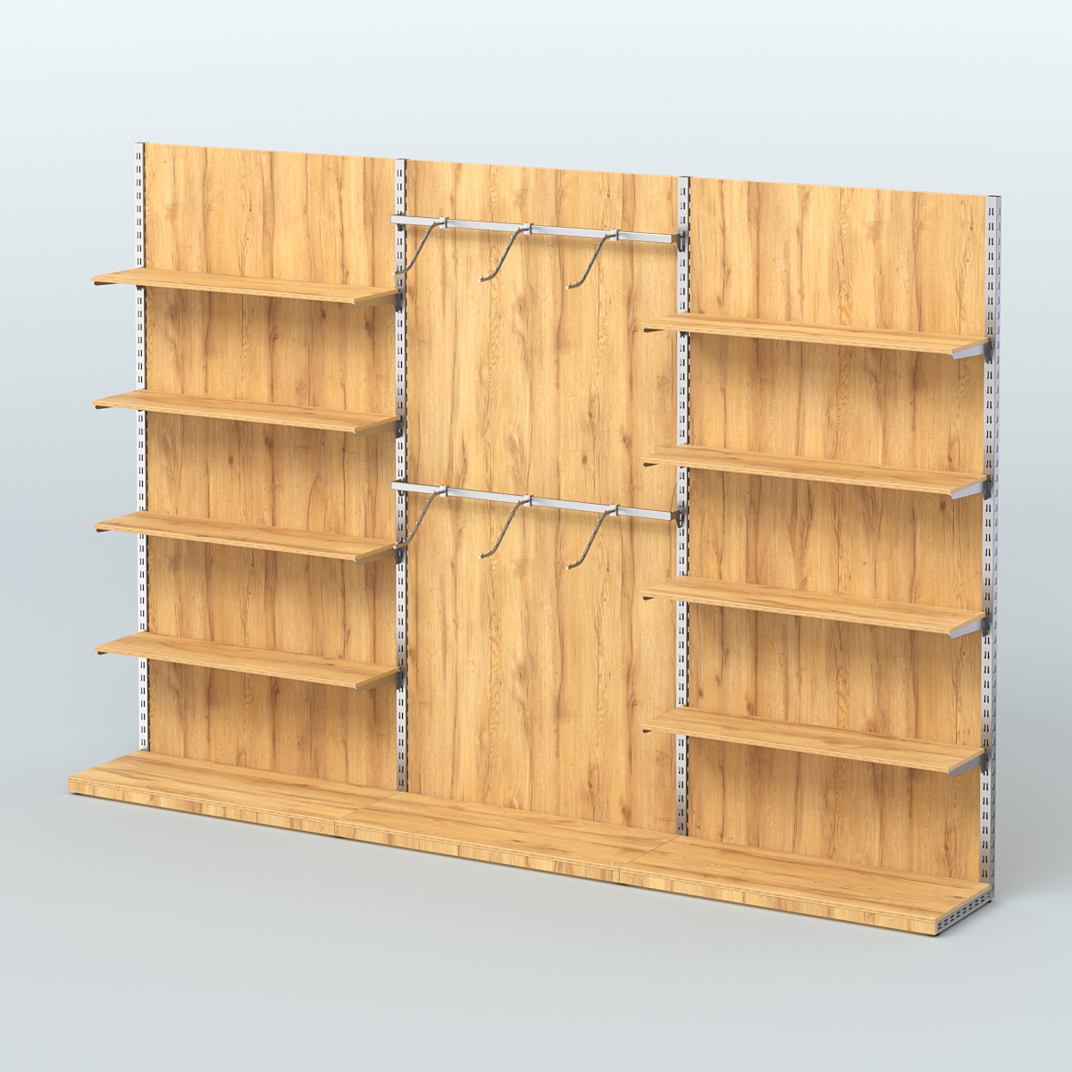 Система ЭЛЕГАНТ №9 пристенная с ДСП (3600 мм) Дуб Золотистый