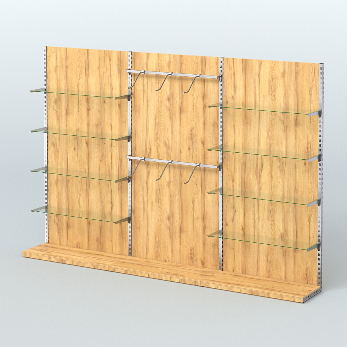 Система ЭЛЕГАНТ №10 пристенная с ДСП (3600 мм) Дуб Золотистый