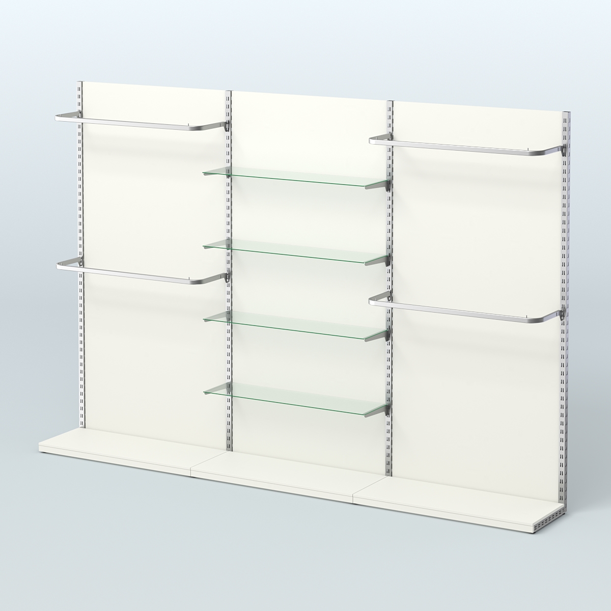 Система ЭЛЕГАНТ №11 пристенная с ДСП (3600 мм) Белый