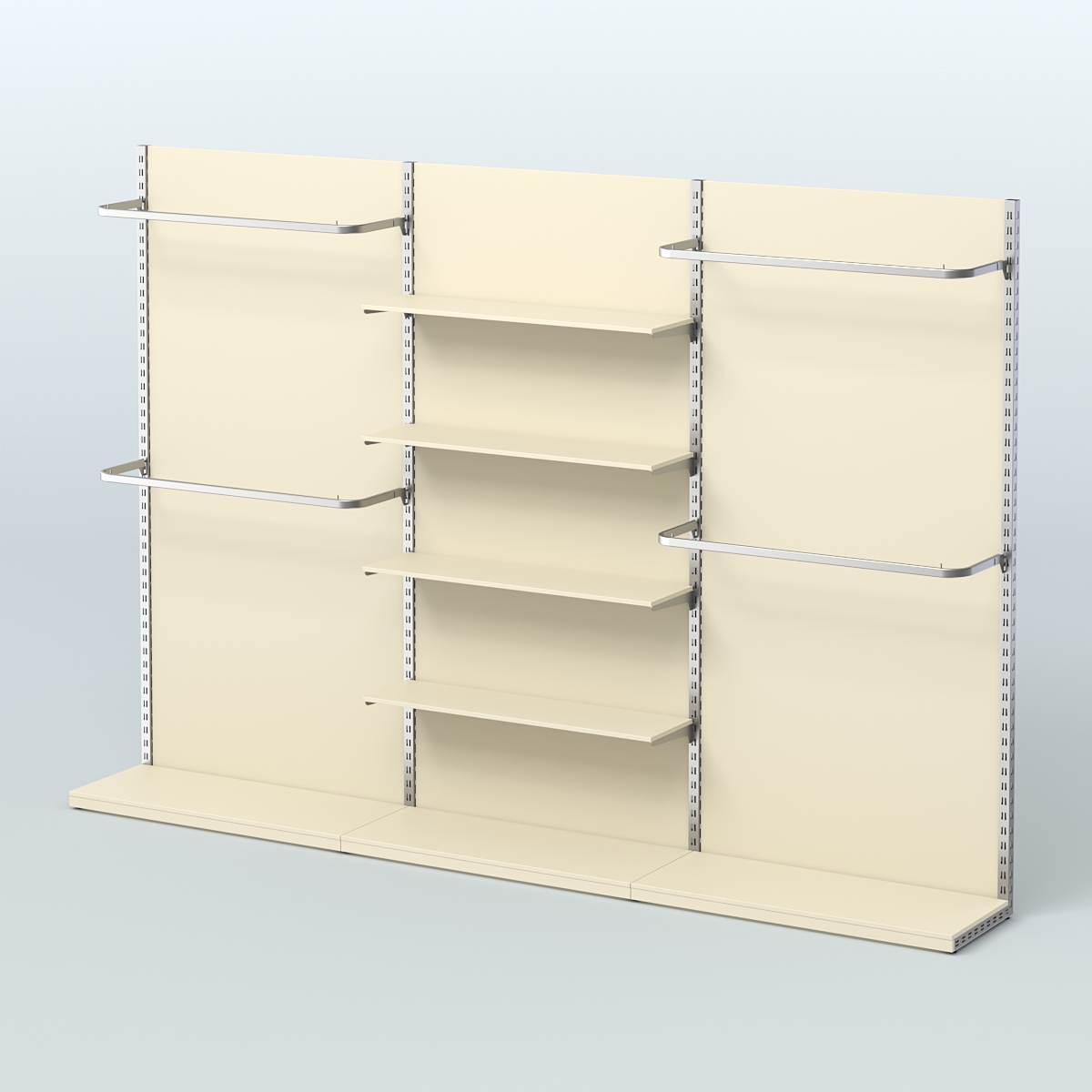 Система ЭЛЕГАНТ №12 пристенная с ДСП (3600 мм) Крем Вайс