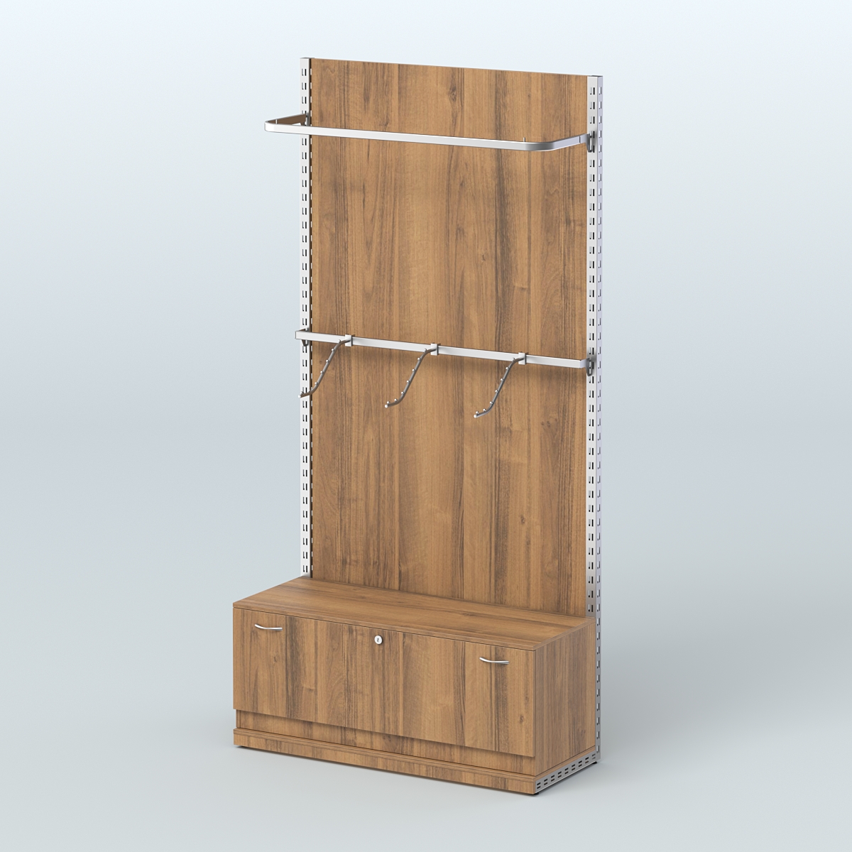 Система ЭЛЕГАНТ №1 с ДСП и тумбой T11 (1200 мм) Орех