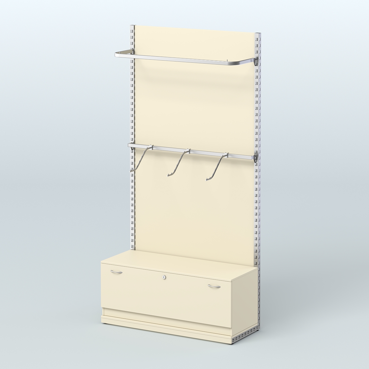 Система ЭЛЕГАНТ №1 с ДСП и тумбой T11 (1200 мм) Крем Вайс