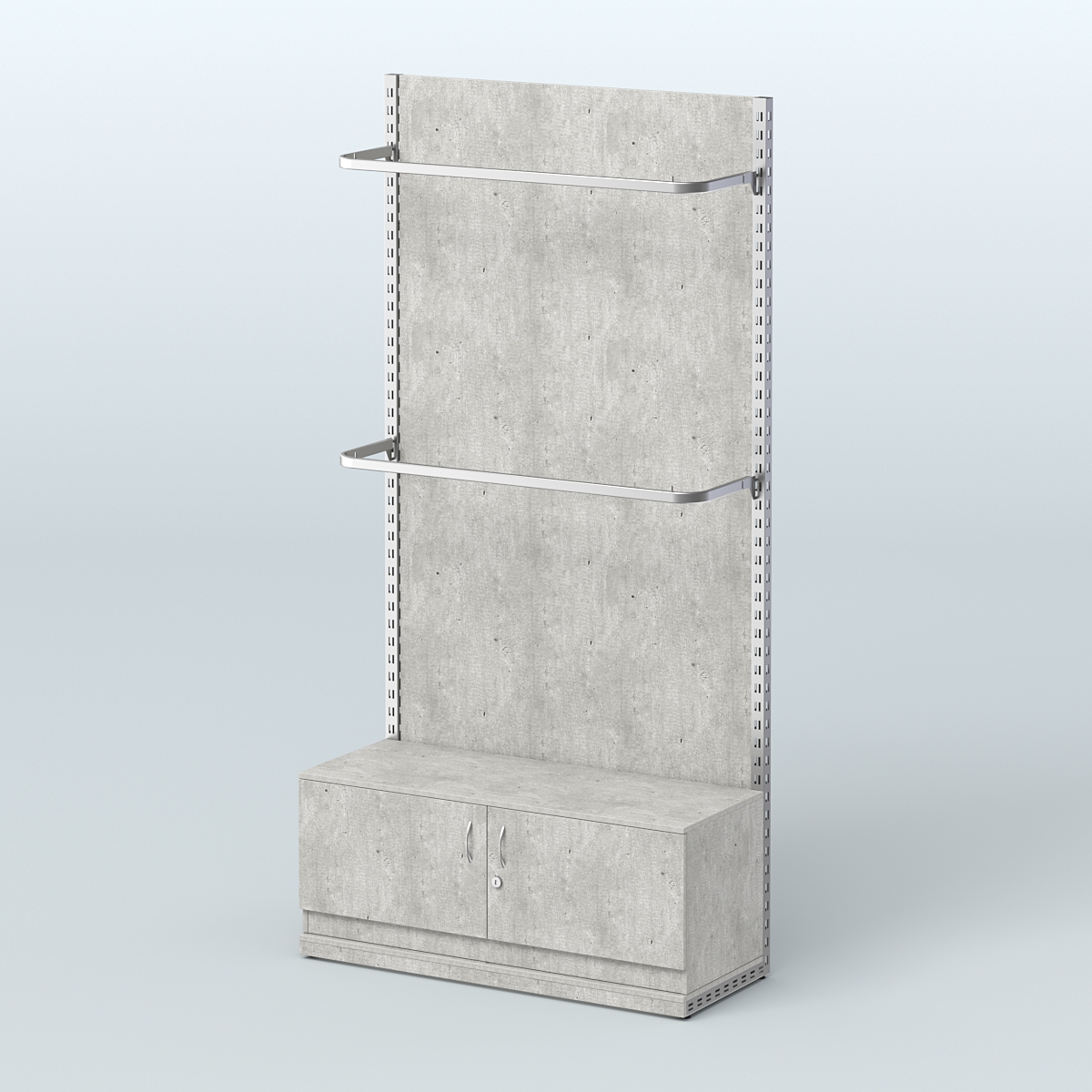 Система ЭЛЕГАНТ №2 с ДСП и тумбой T21 (1200 мм) Метрополитан Грей