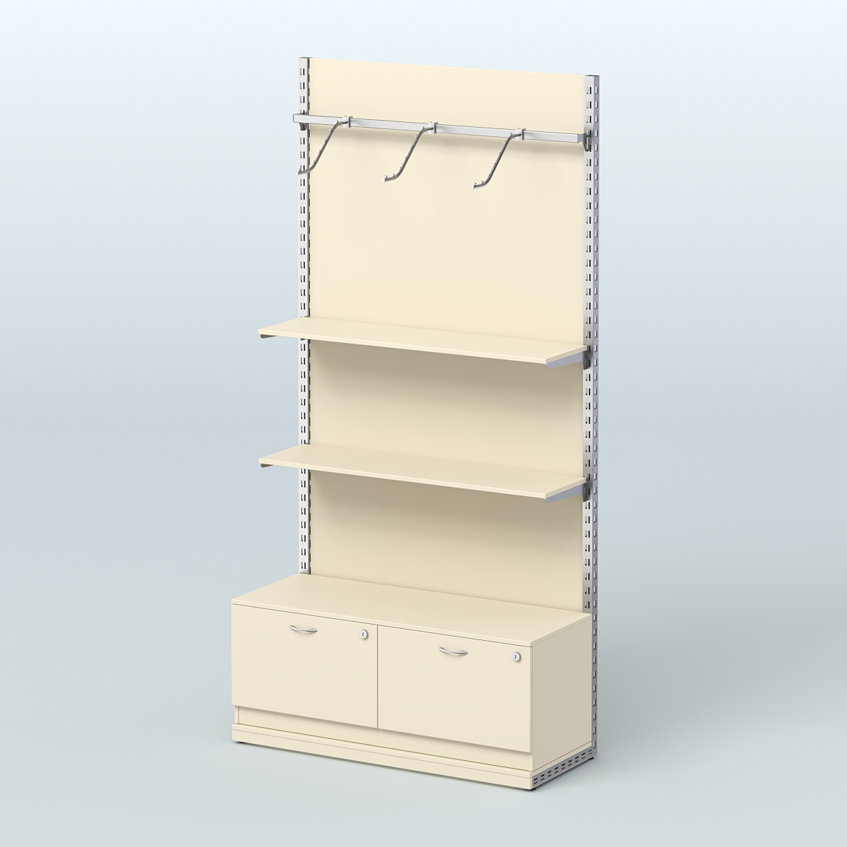 Система ЭЛЕГАНТ №4 с ДСП и тумбой T15 (1200 мм) Крем Вайс