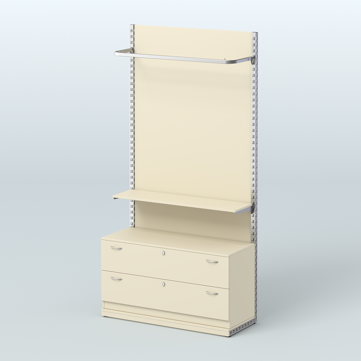 Система ЭЛЕГАНТ №5 с ДСП и тумбой T12 (1200 мм) Крем Вайс