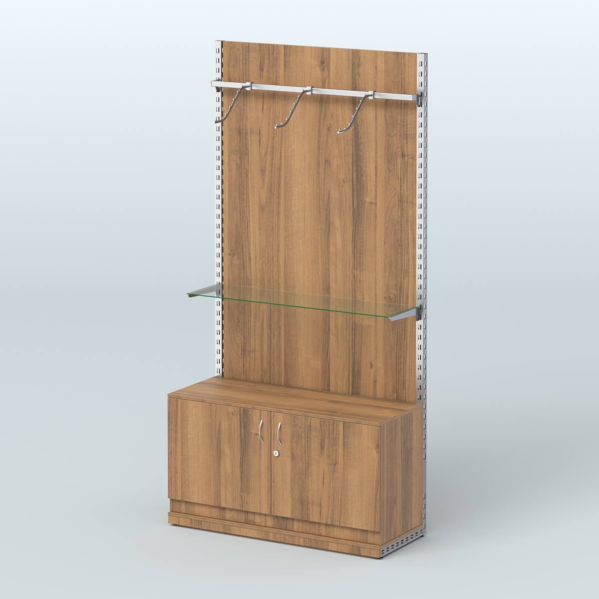 Система ЭЛЕГАНТ №6 с ДСП и тумбой T22 (1200 мм) Орех