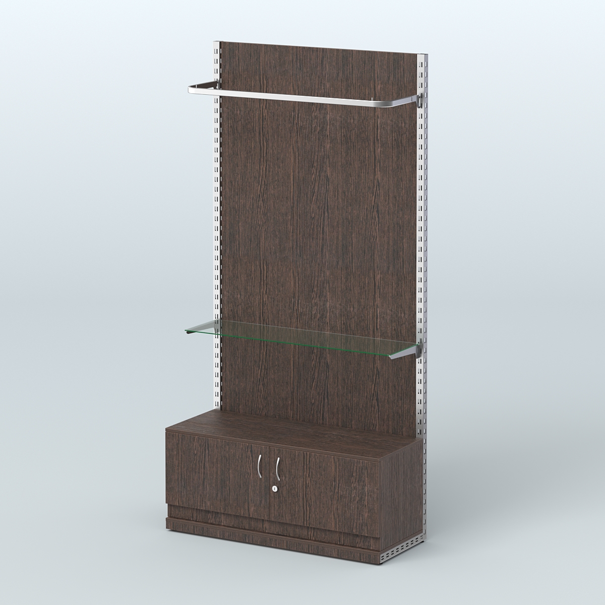 Система ЭЛЕГАНТ №7 с ДСП и тумбой T21 (1200 мм) Дуб Венге