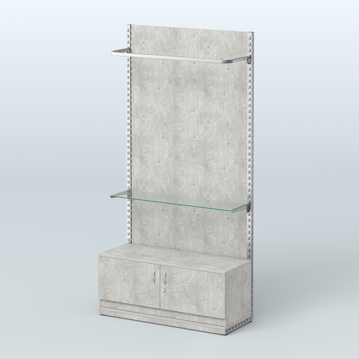 Система ЭЛЕГАНТ №7 с ДСП и тумбой T21 (1200 мм) Метрополитан Грей