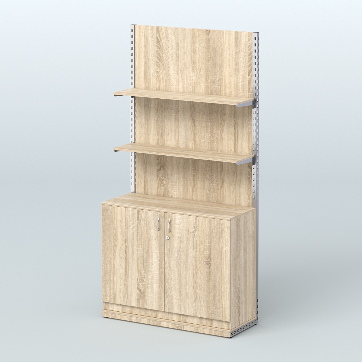 Система ЭЛЕГАНТ №8 с ДСП и тумбой T23 (1200 мм) Дуб сонома