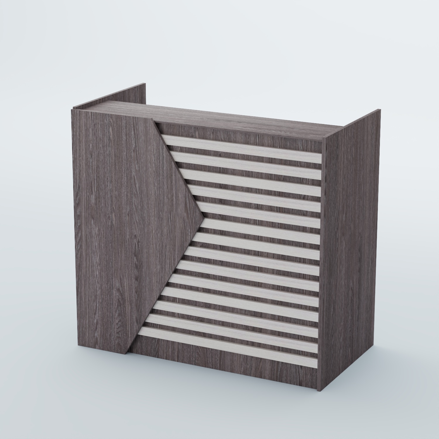 Ресепшен граунд №6А Ясень Анкор темный + Ясень Анкор светлый