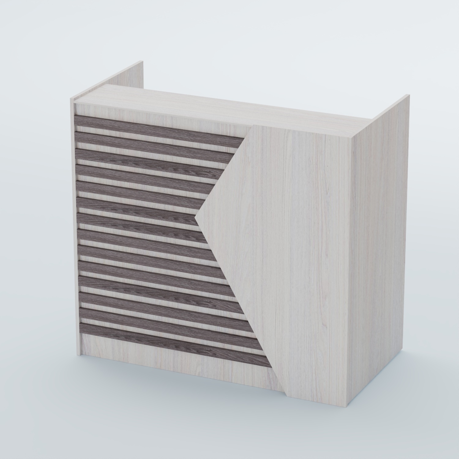 Ресепшен граунд №6Б Ясень Анкор светлый + Ясень Анкор темный