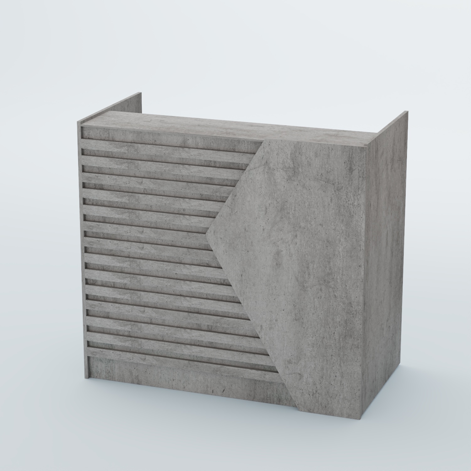 Ресепшен граунд №6Б Бетон Чикаго светло-серый F186 ST9