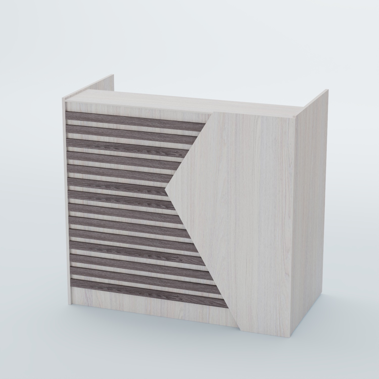 Ресепшен граунд №6Б Ясень Анкор светлый + Ясень Анкор темный